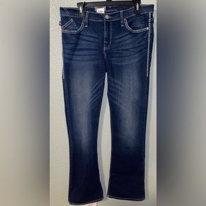 Rock & Republic Kasandra Bootcut "KISS ME" Low Rise Vintage Jeans